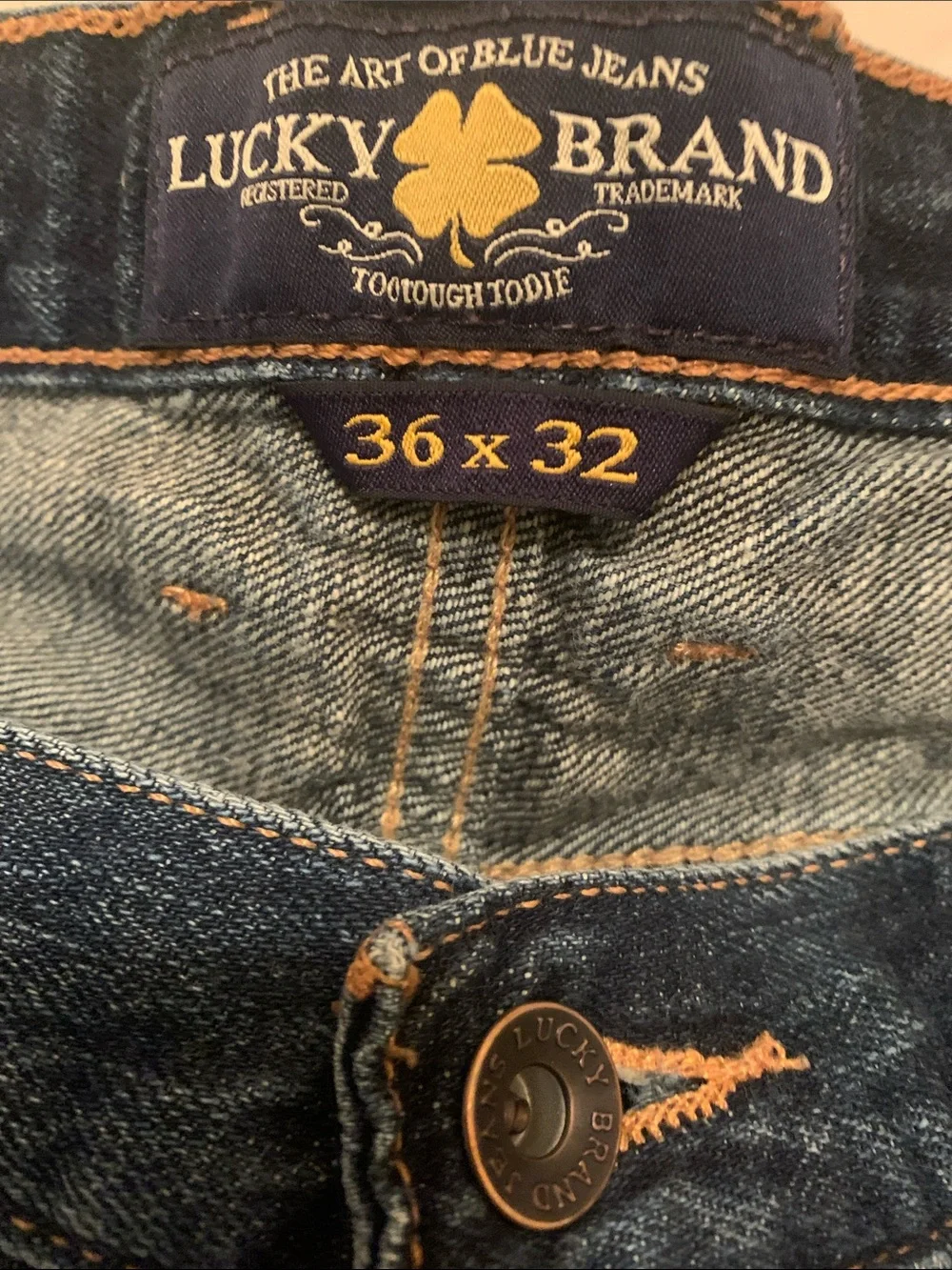 Lucky Brand Dark Blue Straight Leg Jeans
